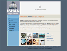 Tablet Screenshot of ishanindia.com